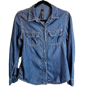 Seven7 - Chambray Button‎ Down Shirt - Sz. M